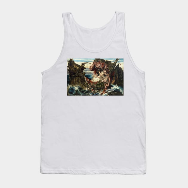 The Shipwreck of Agrippina by Gustav Wertheimer Tank Top by Classic Art Stall